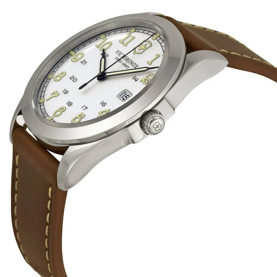 Victorinox Swiss Army Date Leather Strap Mens Watch