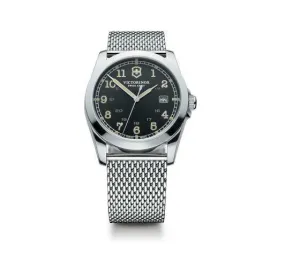Victorinox Swiss Army Infantry Black Dial Steel Mens Watch