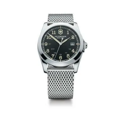 Victorinox Swiss Army Infantry Black Dial Steel Mens Watch