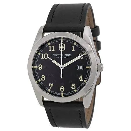 Victorinox Swiss Army Infantry Leather Strap Mens Watch
