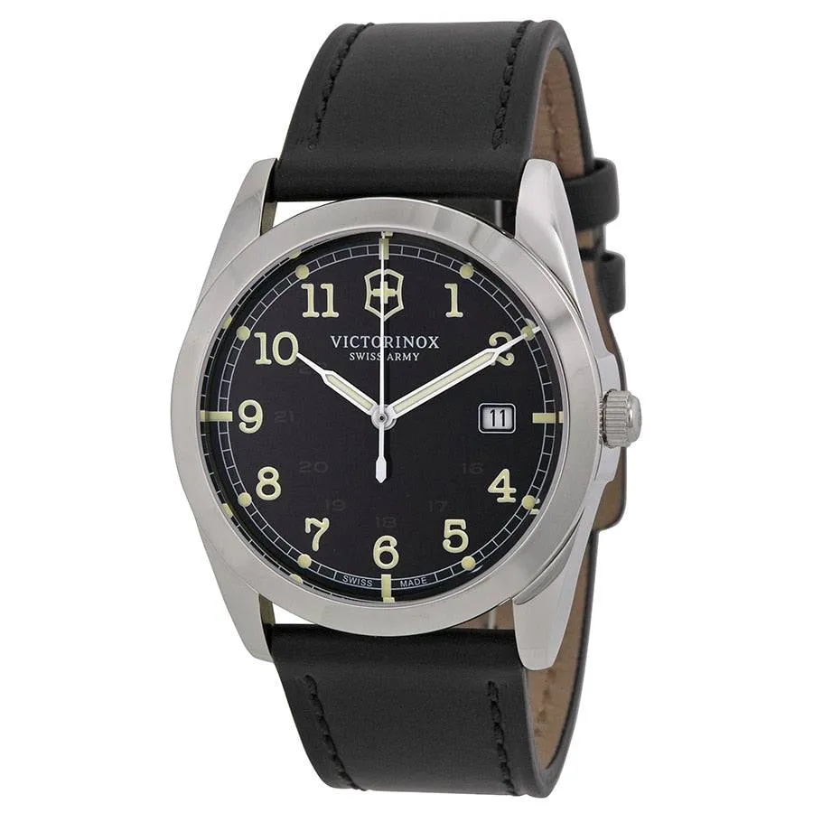 Victorinox Swiss Army Infantry Leather Strap Mens Watch
