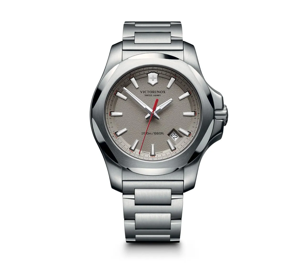 Victorinox Swiss Army Inox Stainless Steel 200M Mens Watch