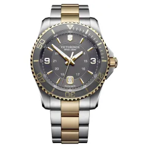 Victorinox Swiss Army Maverick Grey Dial Two-Tone Men's Watch 241825