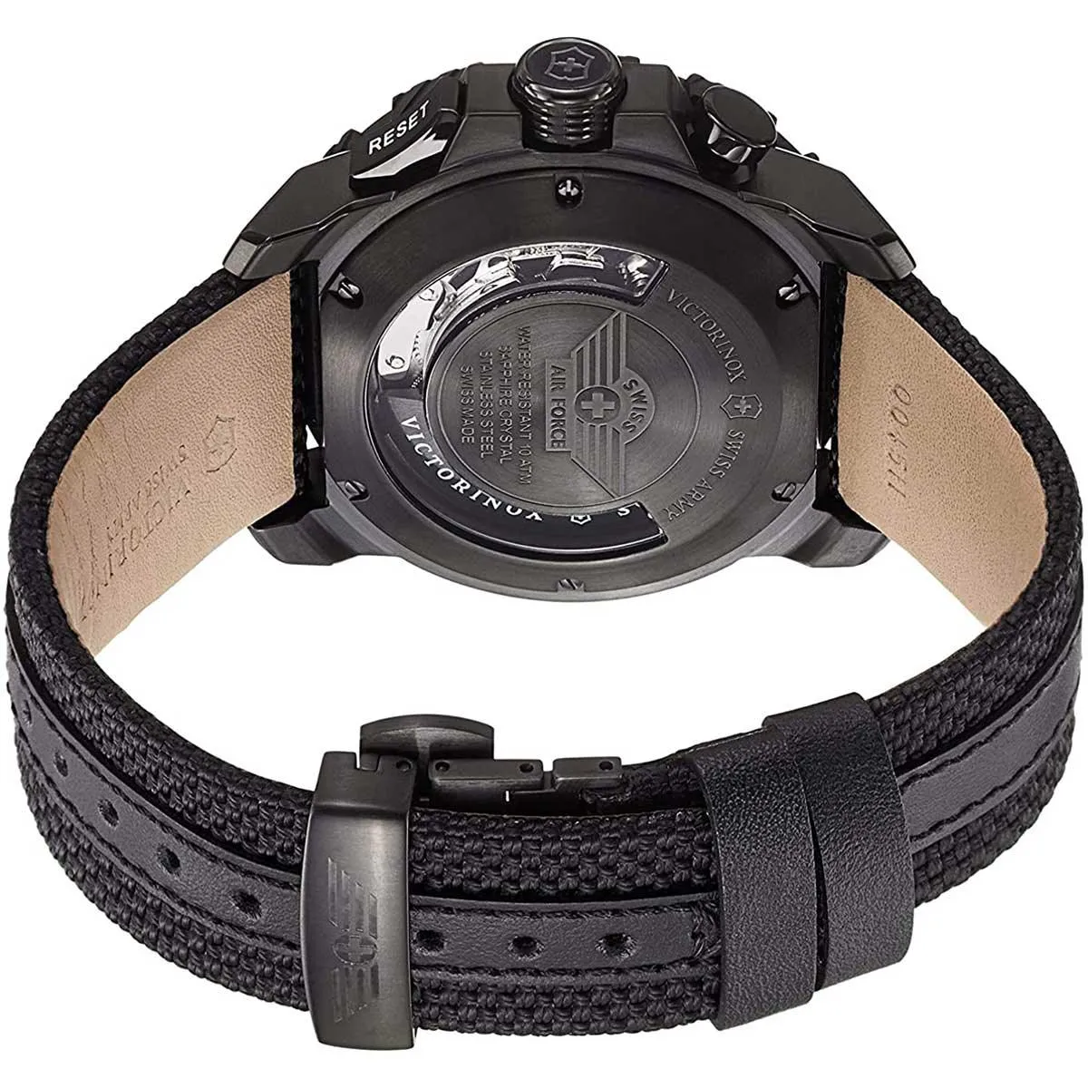 Victorinox Swiss Army Men's Automatic Watch - Alpnach Black Dial Nylon Strap | 241527