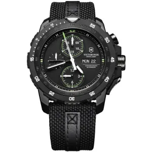 Victorinox Swiss Army Men's Automatic Watch - Alpnach Black Dial Nylon Strap | 241527