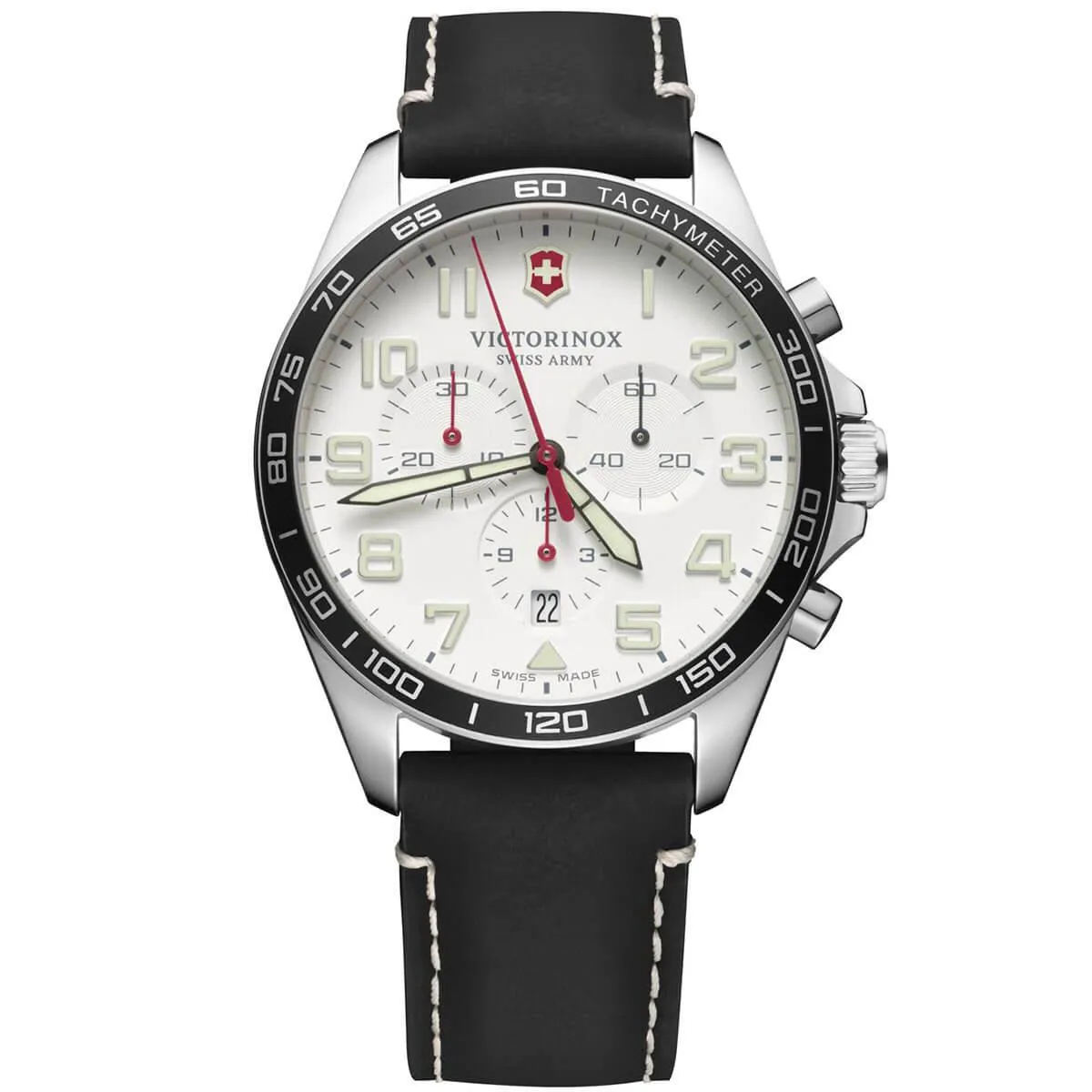 Victorinox Swiss Army Men's Chrono Watch - Fieldforce White Dial Strap | 241853