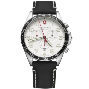 Victorinox Swiss Army Men's Chrono Watch - Fieldforce White Dial Strap | 241853