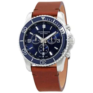 Victorinox Swiss Army Men's Chronograph Watch - Maverick Blue Dial Strap | 241865