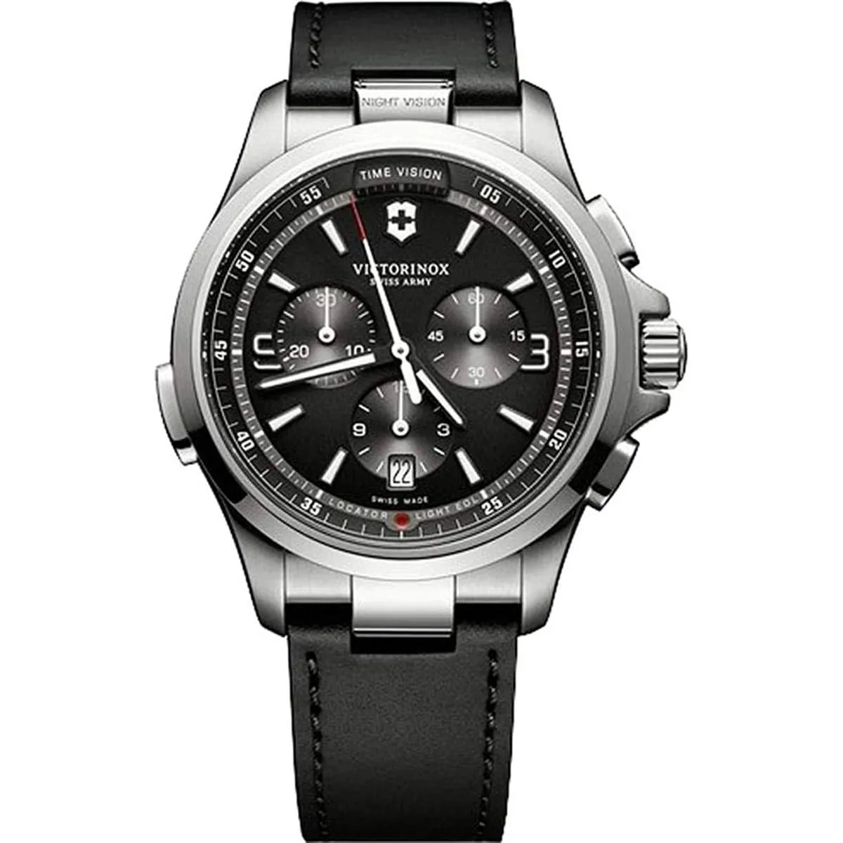 Victorinox Swiss Army Men's Chronograph Watch - Night Vision Black Strap | 241785