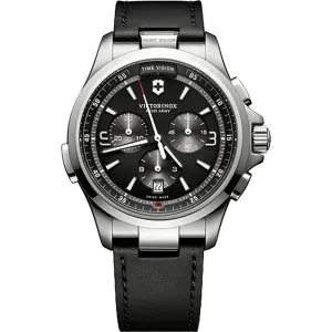 Victorinox Swiss Army Men's Chronograph Watch - Night Vision Black Strap | 241785