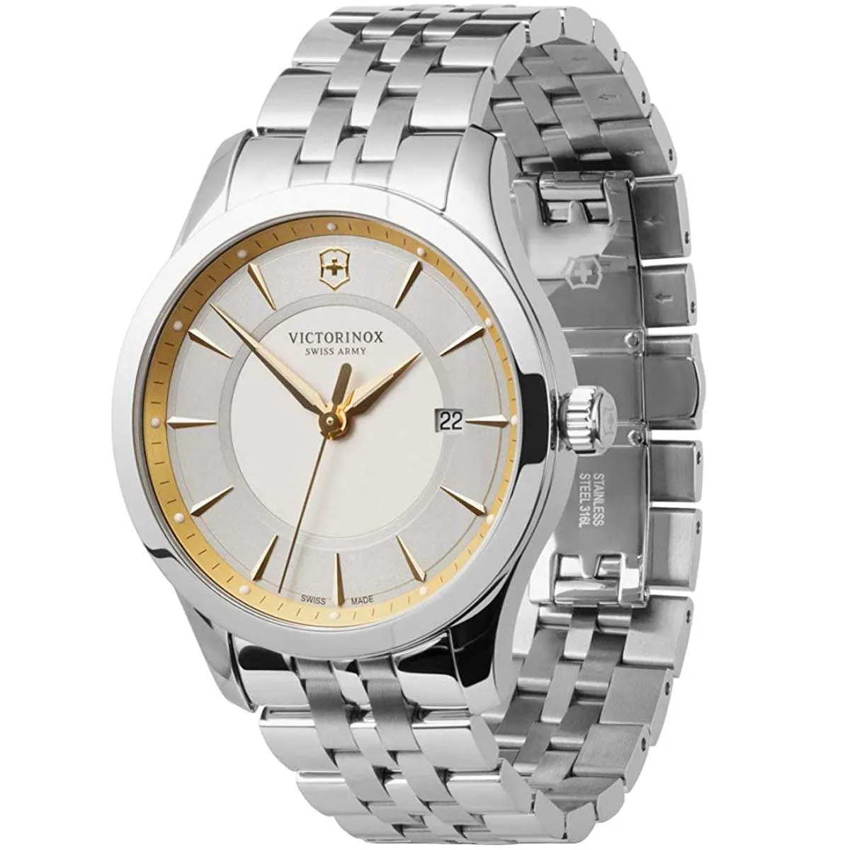 Victorinox Swiss Army Men's Quartz Watch - Alliance Silver Steel Bracelet | 249141