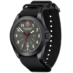 Victorinox Swiss Army Men's Quartz Watch - Heritage Green Dial Fabric Strap | 241972
