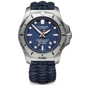 Victorinox Swiss Army Men's Quartz Watch - I.N.O.X. Professional Diver Blue Strap | 241843