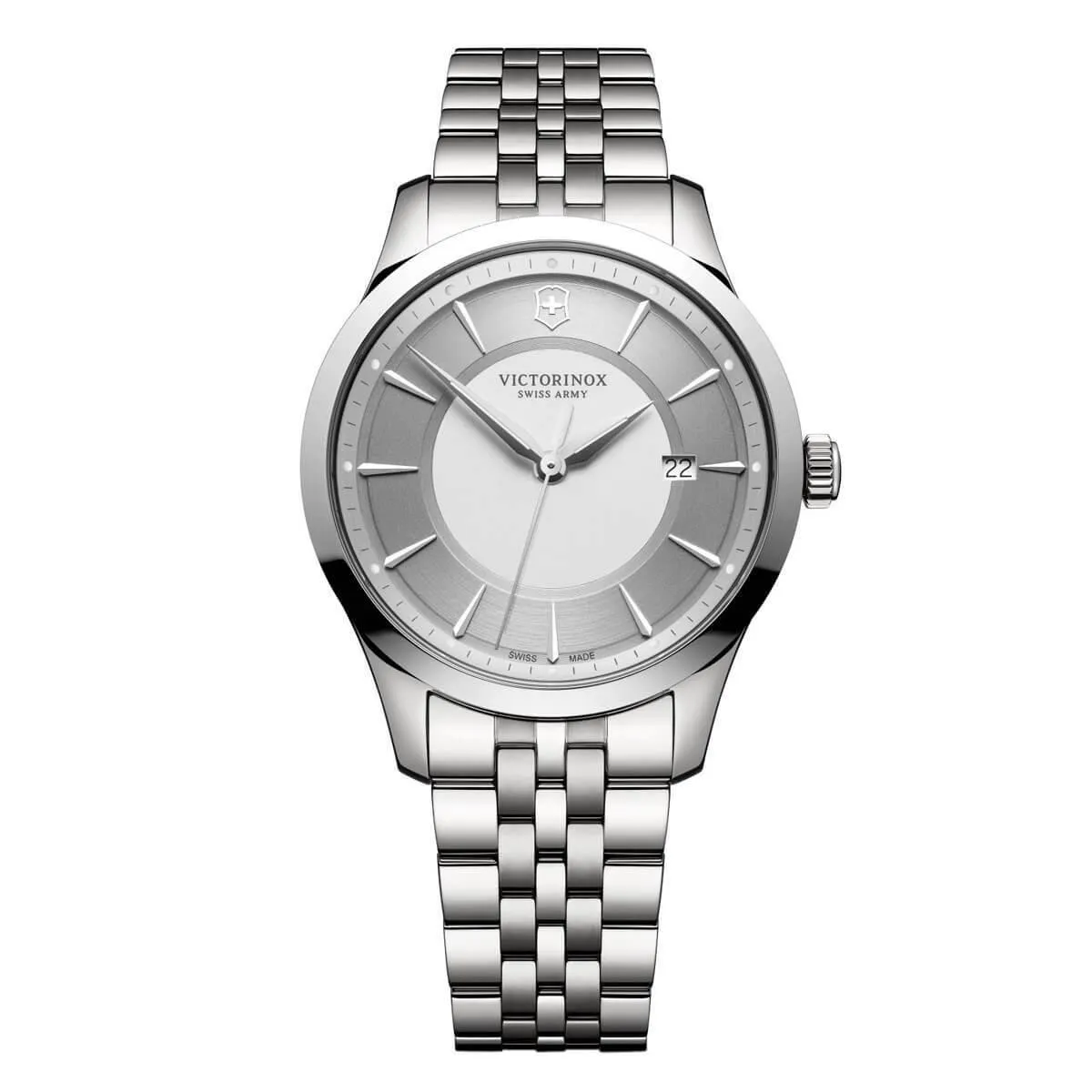 Victorinox Swiss Army Men's Steel Bracelet Watch - Alliance Grey-Silver Dial | 241822