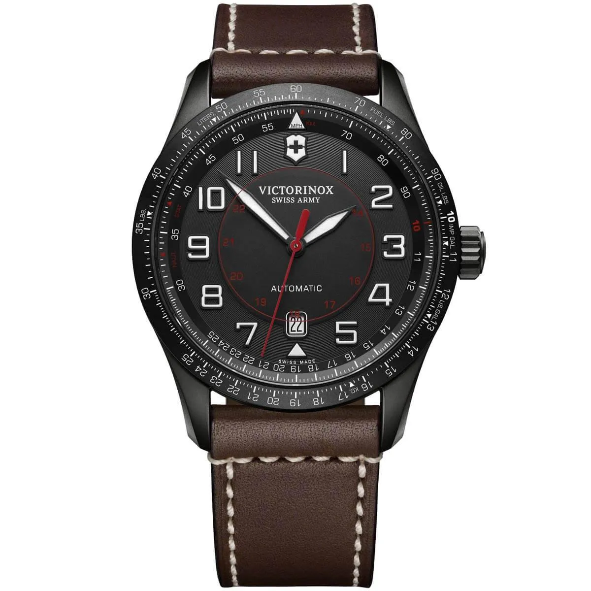 Victorinox Swiss Army Men's Watch - Airboss Mechanical Automatic Black Dial | 241821