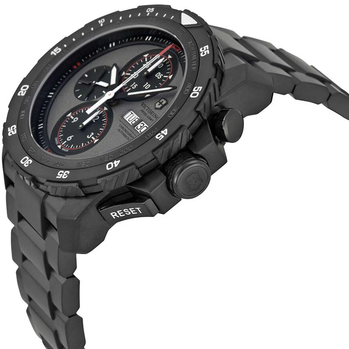 Victorinox Swiss Army Men's Watch - Alpnach Grey Dial Black Bracelet | 241573