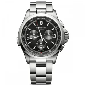 Victorinox Swiss Army Men's Watch - Night Vision Stainless Steel Bracelet | 241780