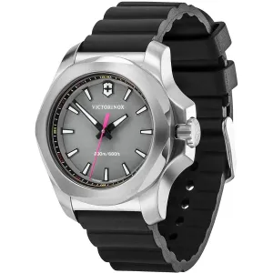 Victorinox Swiss Army Women's Watch - I.N.O.X. V Grey Dial Black Strap | 241881