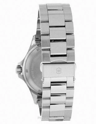 Victorinox Swiss Army Night Vision Mens Watch - Silver White Dial - Steel