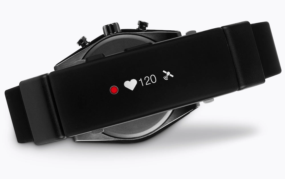 Wena Watch Wrist Active With Black Solar Chronograph Face