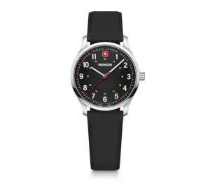 Wenger City Sport 34mm Black Dial Silicone Watch 01.1421.127