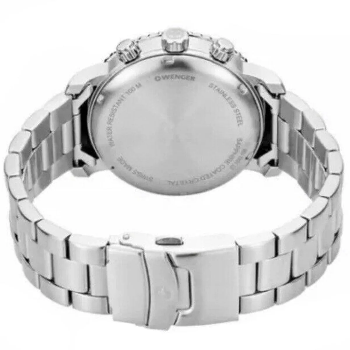 Wenger Men's Quartz Watch - Classic Chrono Stainless Steel Bracelet | 01.9043.203C