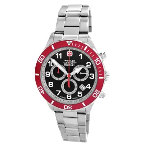 Wenger Men's Quartz Watch - Classic Chronograph Stainless Steel Bracelet | 79312C