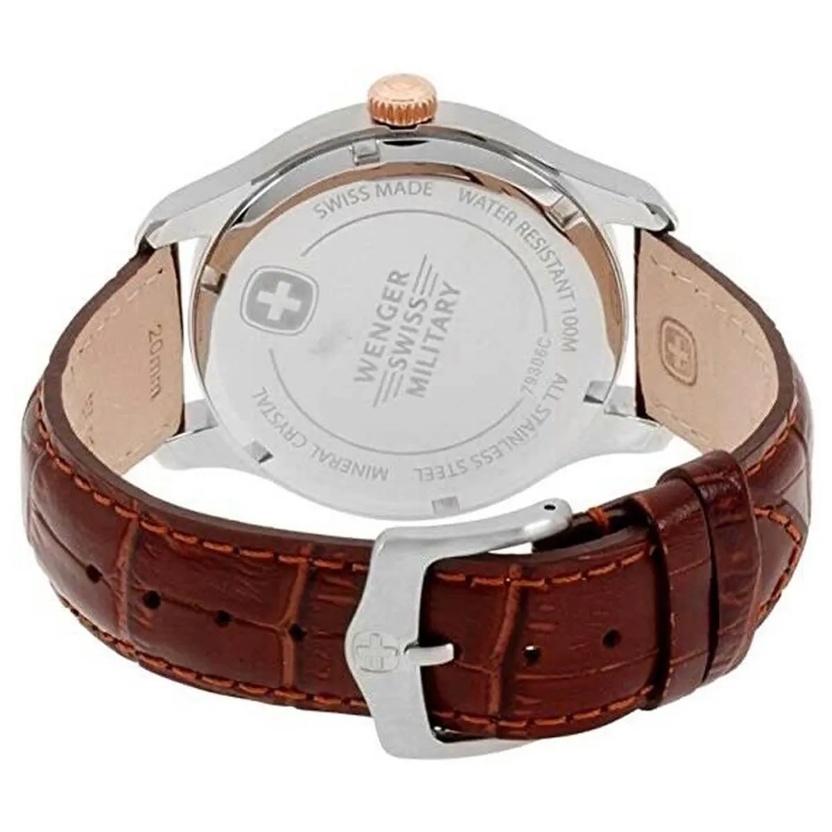 Wenger Men's Quartz Watch - Rallye Cream Dial Brown Leather Strap | 79318C