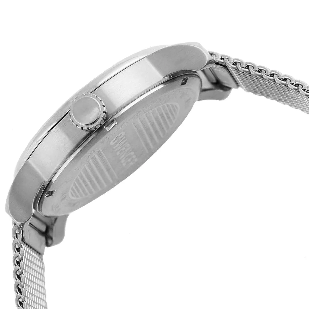 Wenger Men's Quartz Watch - Urban Metropolitan Black Dial Mesh Bracelet | 01.1041.124