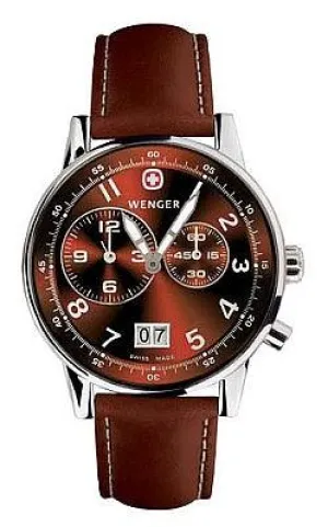Wenger Men's Swiss Made Commando Dual Time Zone Watch 74714
