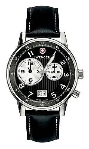 Wenger Men's Swiss Made Commando Dual Time Zone Watch 74715