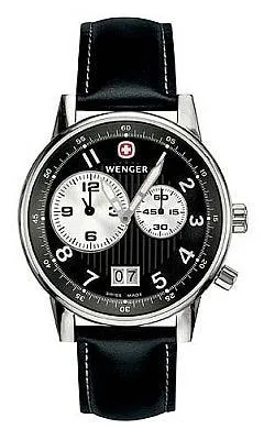 Wenger Men's Swiss Made Commando Dual Time Zone Watch 74715