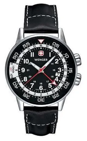 Wenger Men's Swiss Made Commando Traveler GMT Watch 74745