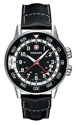 Wenger Men's Swiss Made Commando Traveler GMT Watch 74745