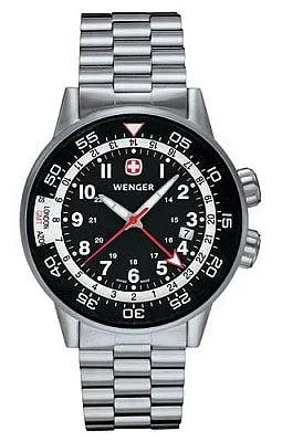 Wenger Men's Swiss Made Commando Traveler GMT Watch 74746