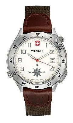 Wenger Men's Swiss Made Swing-out Compass Watch 70370