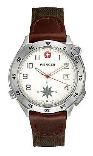 Wenger Men's Swiss Made Swing-out Compass Watch 70370