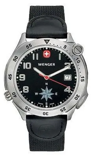 Wenger Men's Swiss Made Swing-out Compass Watch 70375