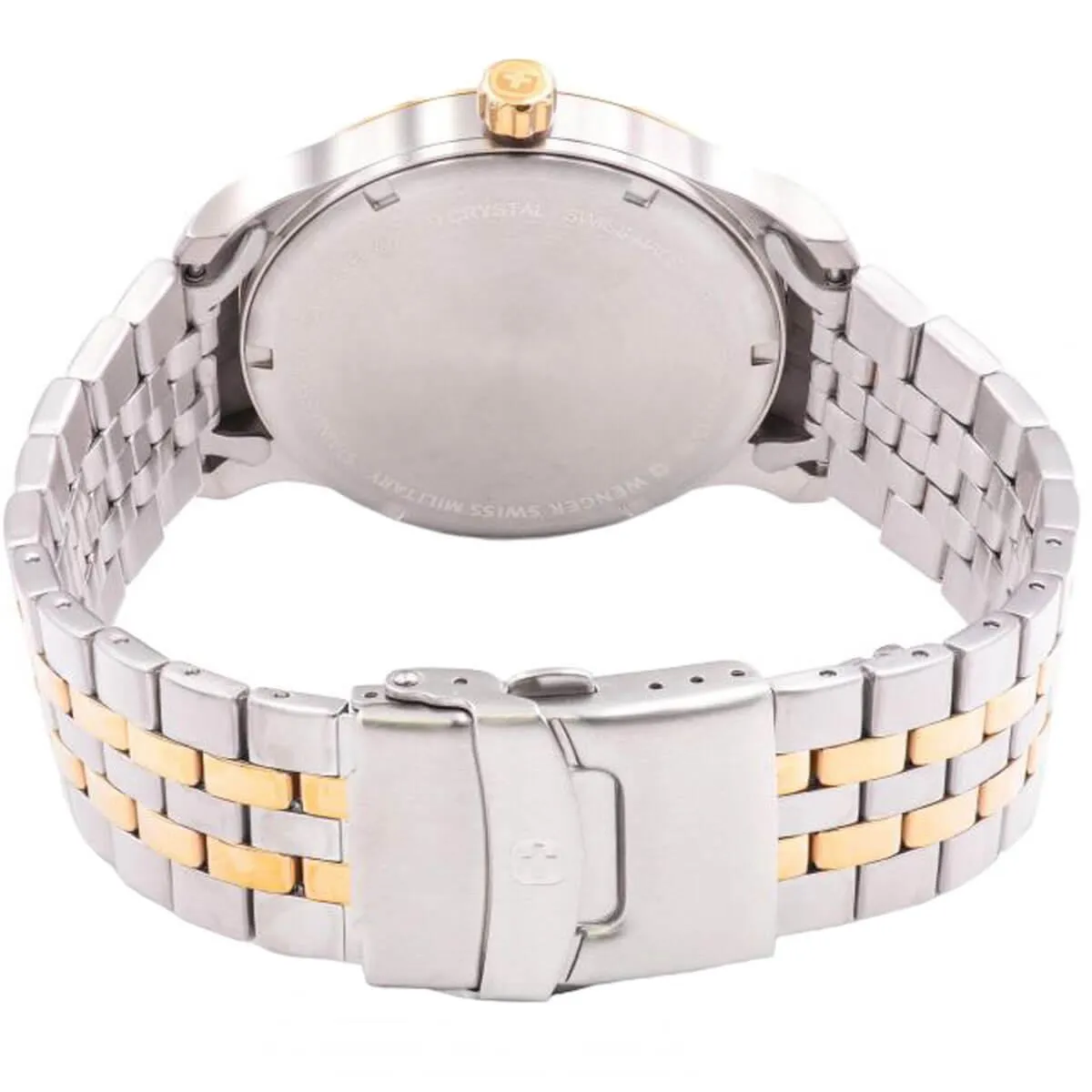 Wenger Men's Swiss Quartz Watch - Terragraph Silver Dial Steel Bracelet | 01.9041.214C
