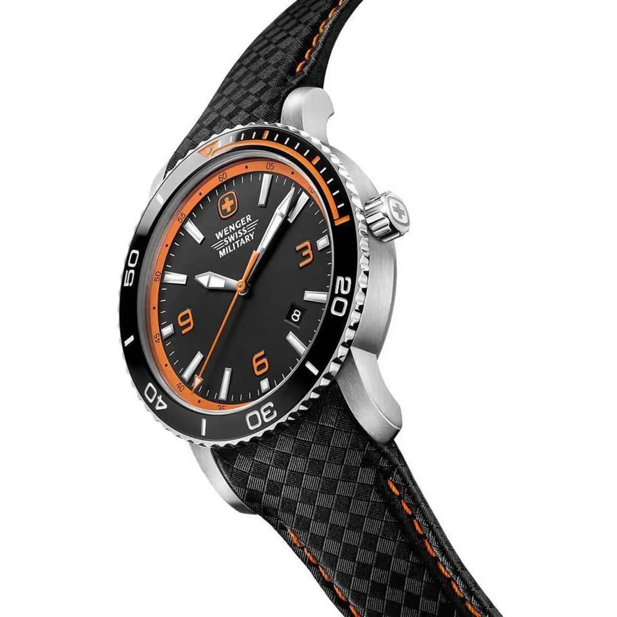 Wenger Men's Watch and LED Flashlight Set Roadster Black Strap 01.1841.201C.FL