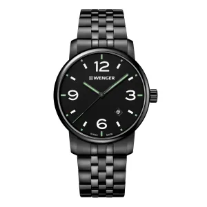Wenger Urban Metropolitan Black Dial Stainless Steel Watch 01.1741.119