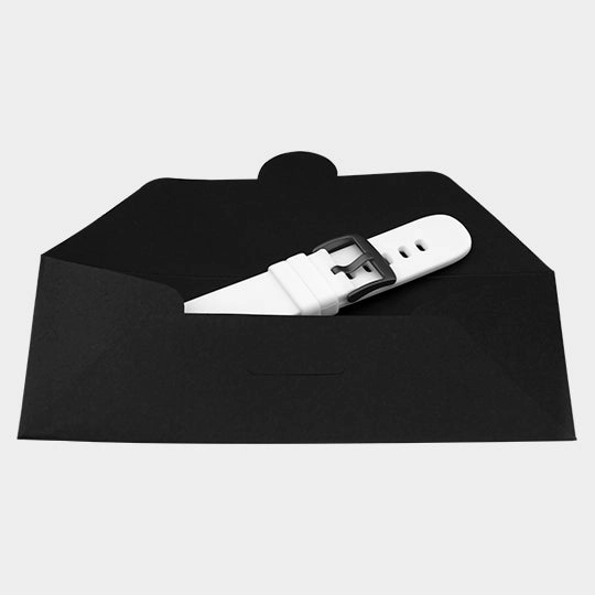 White rubber strap