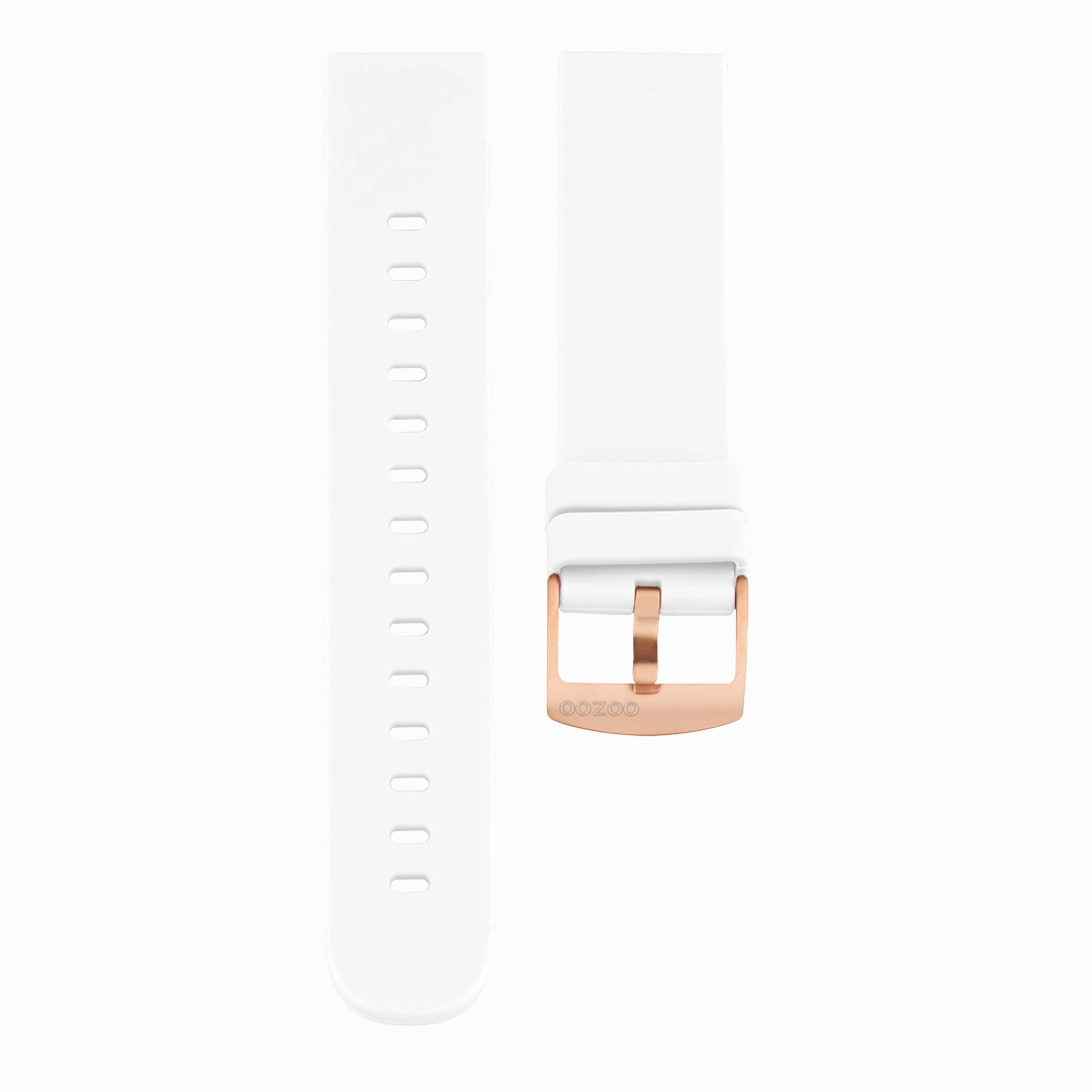 White rubber strap