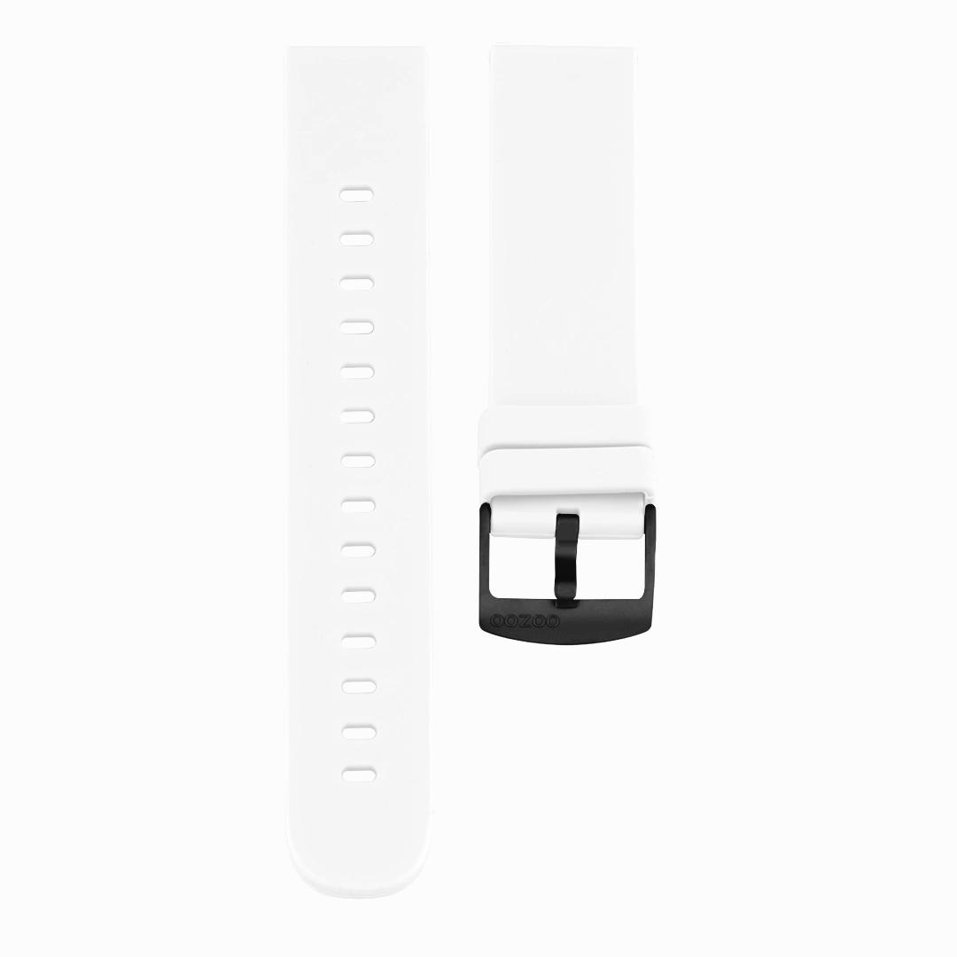 White rubber strap