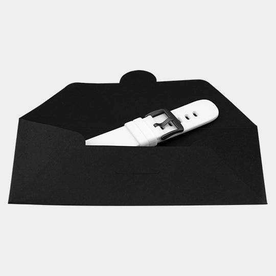 White rubber strap