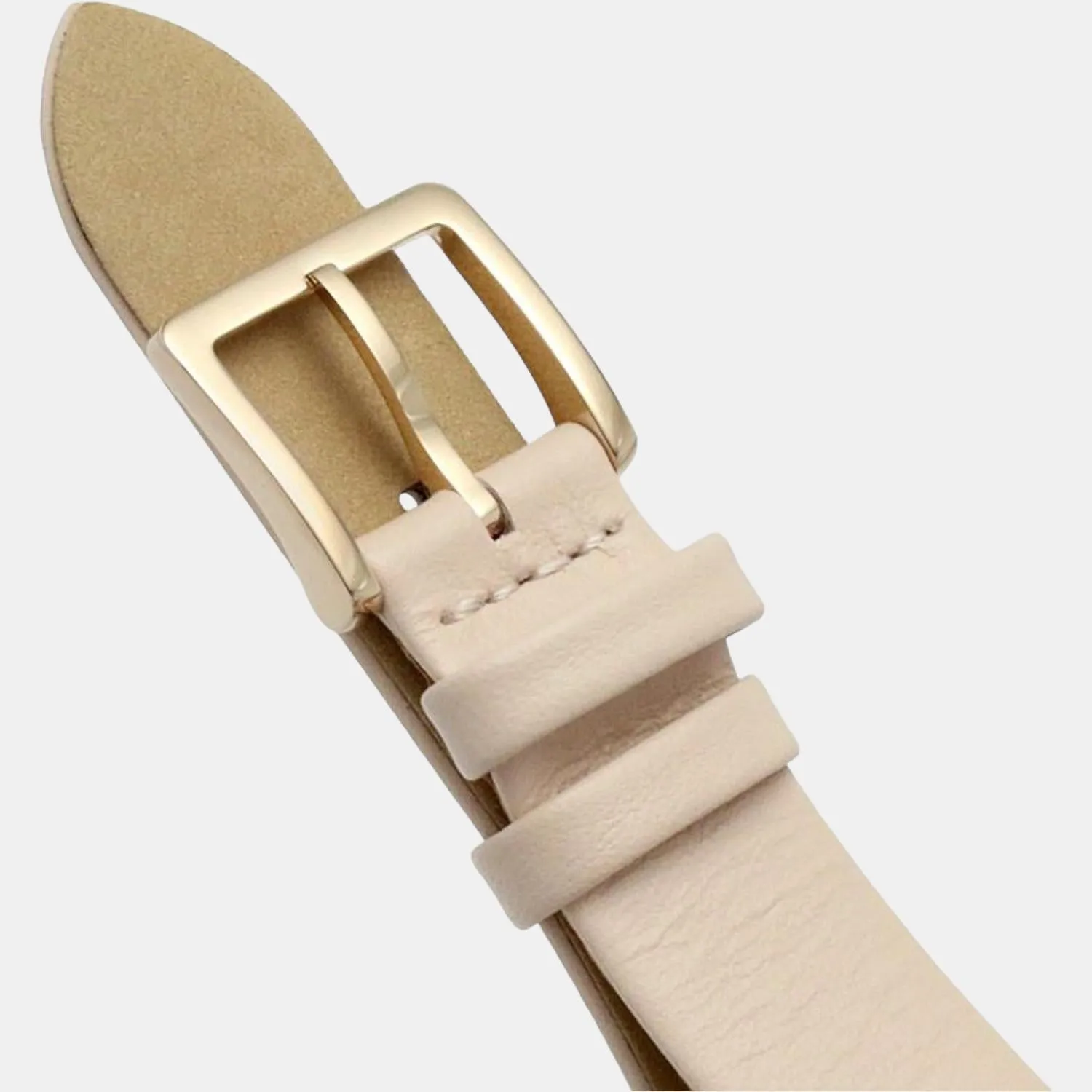 Women Gold Analog Leather Watch 25200009