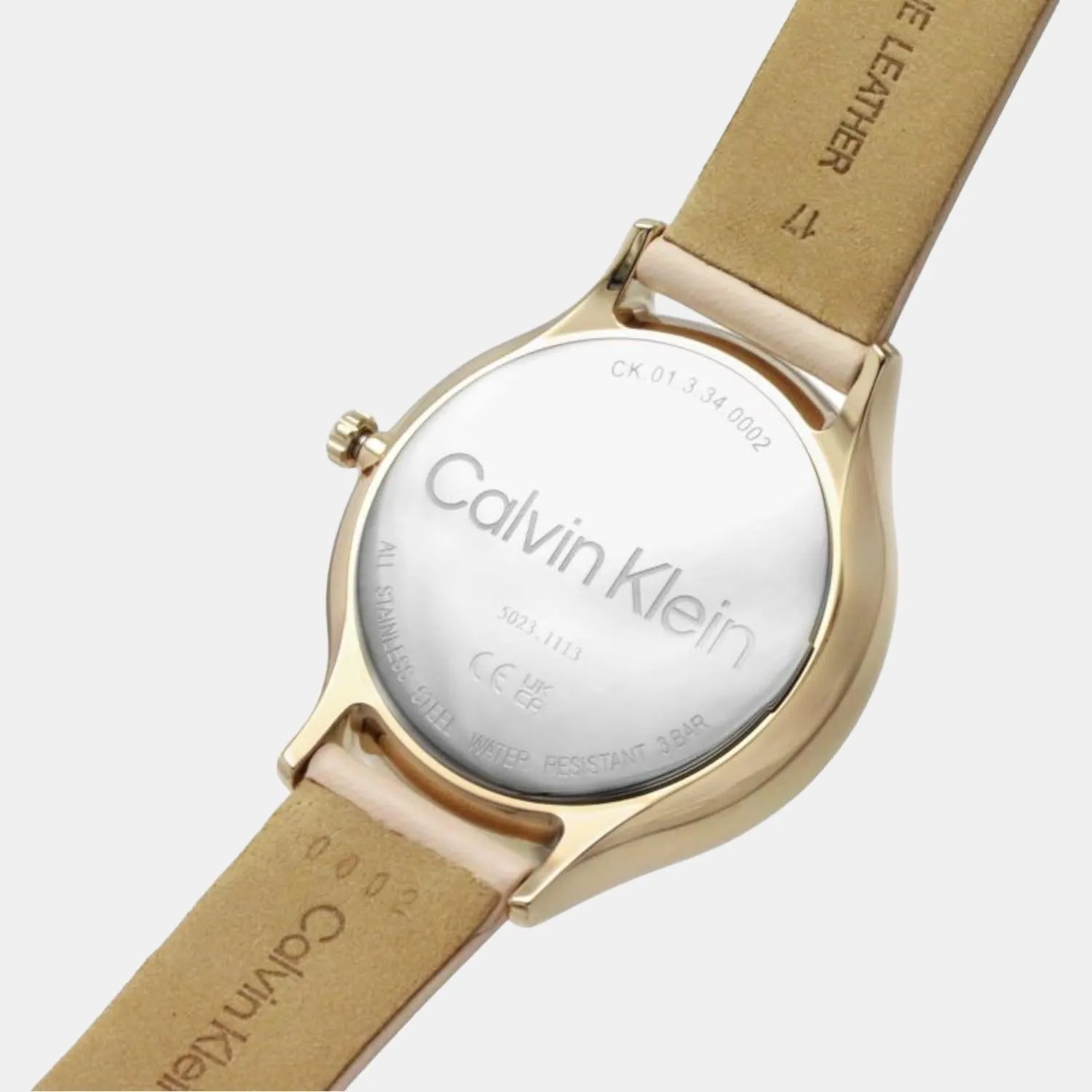 Women Gold Analog Leather Watch 25200009