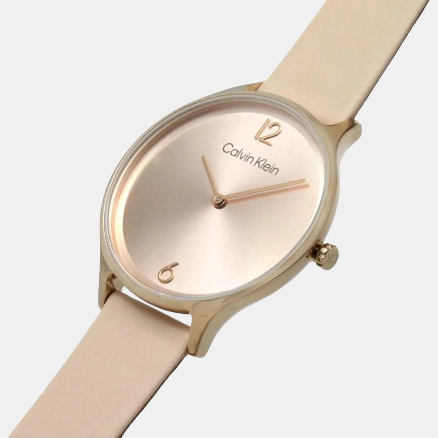 Women Gold Analog Leather Watch 25200009