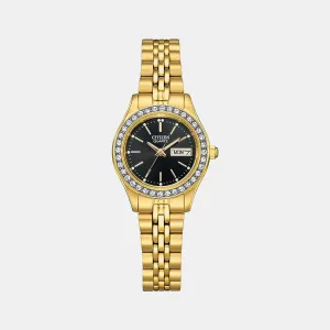 Women Quartz Black Analog Stainless Steel Watch EQ0532-55E