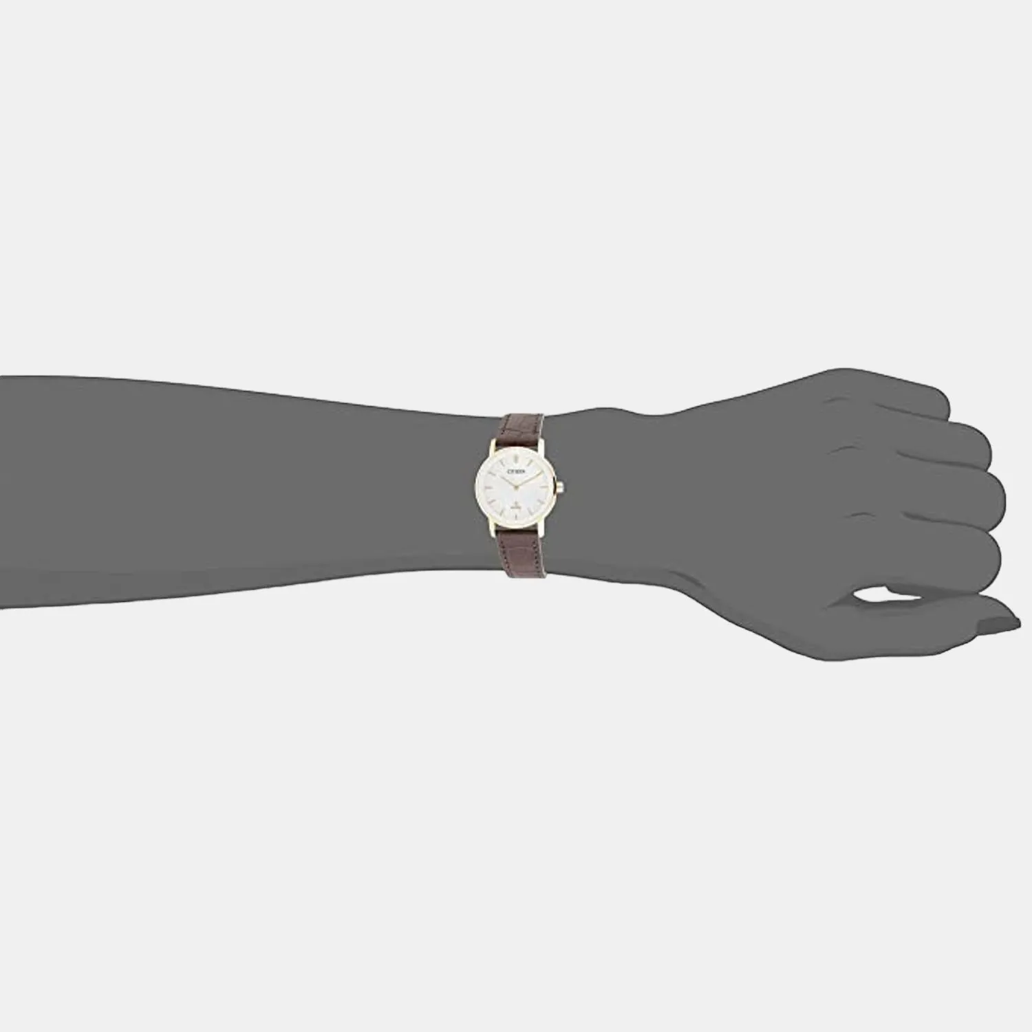 Women Quartz White Dial Analog Leather Watch EQ9063-04D
